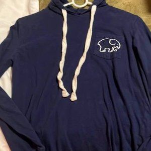 NEW IVORY ELLA LONG SLEEVE NAVY CREW NECK SMALL